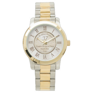 Personalised 37 Year Anniversary Gift for Her, Him Watch