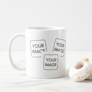 Personalised 3 Images Business Logo Corporate Gift Coffee Mug