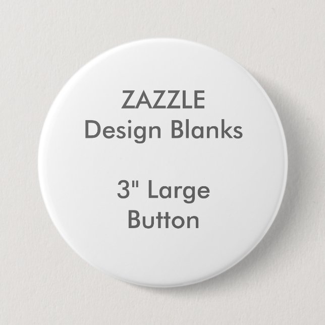 Personalised 3" Large Round Button Template (Front)