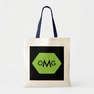 Personalised 3 letter monogram blue green bag