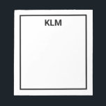 Personalised 3 Letter Monogram Notepad<br><div class="desc">Personalised 3 Letter Monogram Notepad</div>