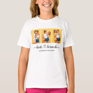 Personalised 3 Photo Collage Best Friends  T-Shirt