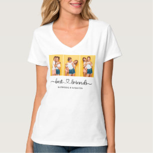 Personalised 3 Photo Collage Best Friends Women's T-Shirt