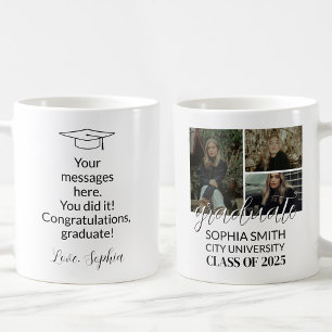 Personalised 3-Photo Congrats Graduate Coffee Mug