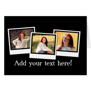 Personalised 3-Photo Snapshot Frames Custom Colour