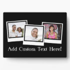 Personalised 3-Photo Snapshot Frames Custom Colour
