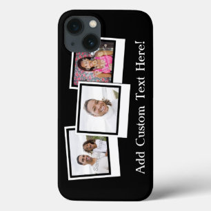 Personalised 3-Photo Snapshot Frames Custom Colour iPhone 13 Case
