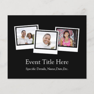 Personalised 3-Photo Snapshot Frames Custom Colour Flyer