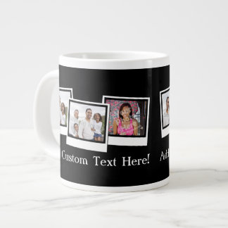 Personalised 3-Photo Snapshot Frames Custom Colour Large Coffee Mug
