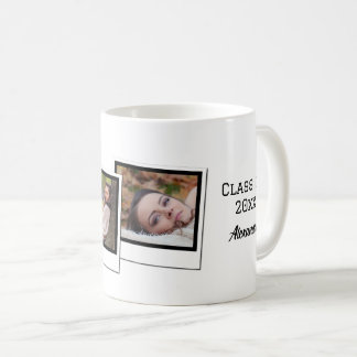 Personalised 3-Photo Snapshot Frames Graduation Coffee Mug