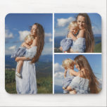 Personalised 3 Photo Template Mousepad<br><div class="desc">Personalised 3 Photo Template Mousepad</div>