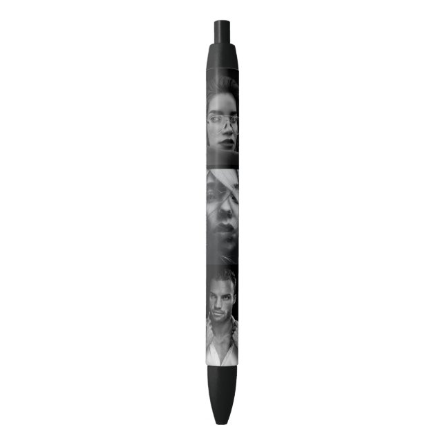Personalised 3 Photos Pen Template (Front Vertical)