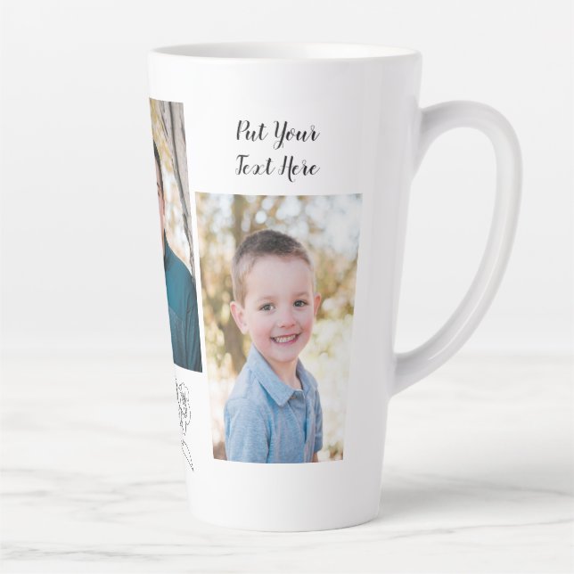 Personalised 3 Vertical Photo Coffee Mug (Right)