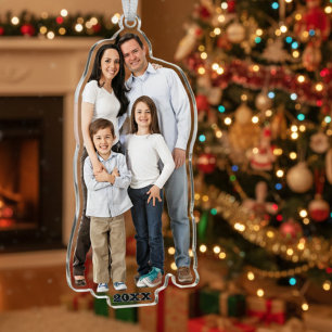 Personalised 3D Photo Cut-Out Hanging Ornament Photo Sculpture Decoration