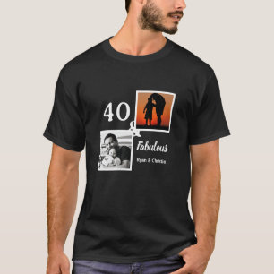 Personalised 40 & fabulous Men's gift T-Shirt