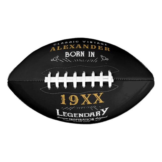 Personalised 40th Birthday American Football (Front)
