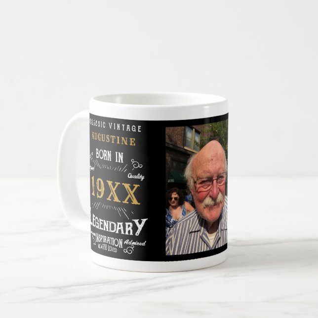 Personalised 40th Birthday Coffee Mug (Front Left)