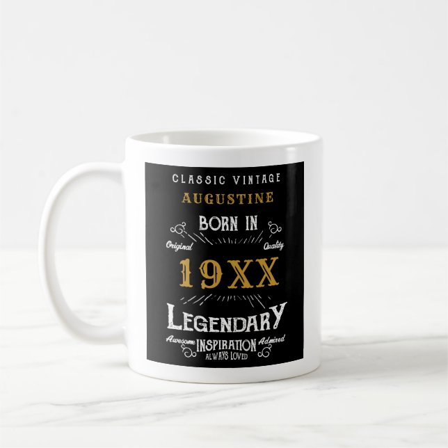 Personalised 40th Birthday Coffee Mug (Left)