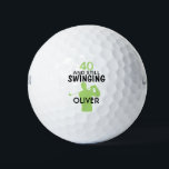 Personalised 40th Birthday Golf Balls<br><div class="desc">Personalised Golf Balls. Features a golfer design with text that reads : "40 and Still Swinging". (You can change the number,  name,  text and colours to your choice.)  A perfect for gift or party favour for a 40th birthday.</div>