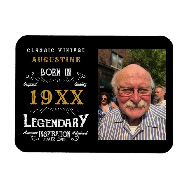 Personalised 40th Birthday Magnet (Horizontal)