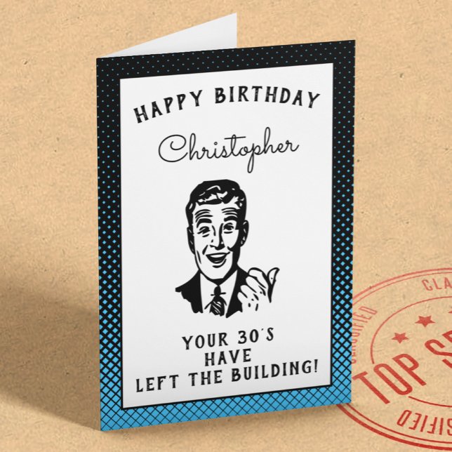 Personalised 40th Birthday Over The Hill Funny Card (Creator Uploaded)