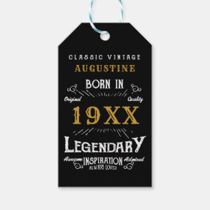 Personalised 40th Birthday Square Gift Tags