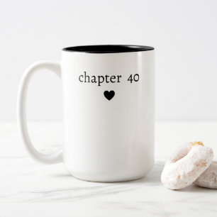 Personalised 40th Birthday Two-Tone Coffee Mug