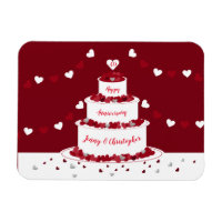 Personalised 40th Ruby Wedding Anniversary cake