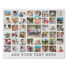 Personalised 45 Photo Collage Custom Colour