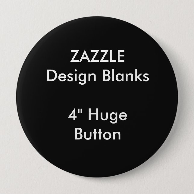 Personalised 4" Huge Round Button Template (Front)