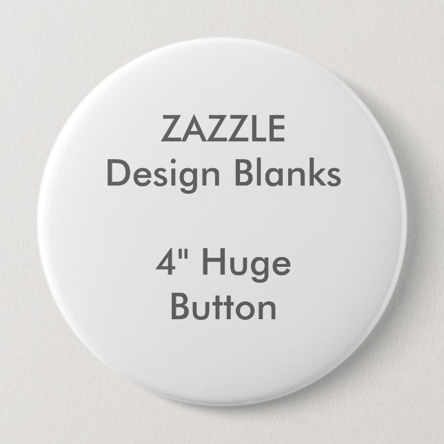 Personalised 4" Huge Round Button Template (Front)