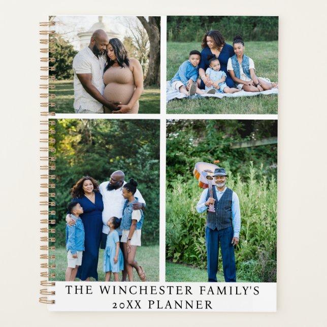 Personalised 4-Image Family Planner (Front)