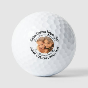 Personalised 4-Line Text Photo Logo Golf Balls (1)
