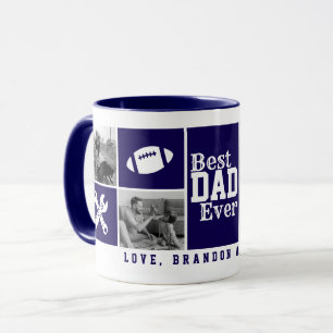 Personalised 4-Photo Collage "Best Dad Ever" Mug
