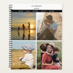 Personalised 4 Photo Family Love Memories Planner