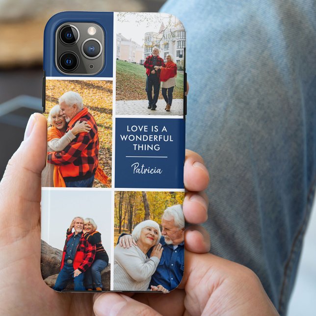 Personalised 4 Photo Love is a Wonderful Thing Case-Mate iPhone Case (Creator Uploaded)