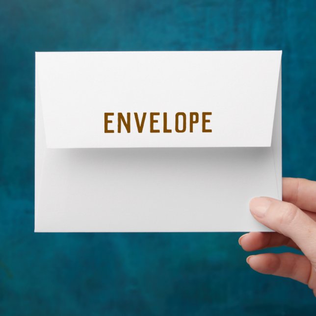 Personalised 4" x 6" Basic Paper  Envelope (Hand)