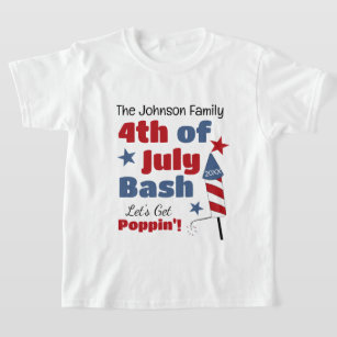 Personalised 4th of July Bash T-Shirt