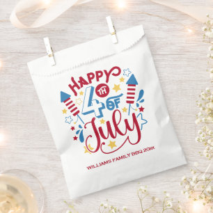Personalised 4th of July BBQ Favour Bags