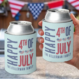 Personalised 4th Of July Can Cooler