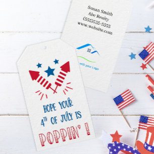 Personalised 4th of July Marketing Gift Tags