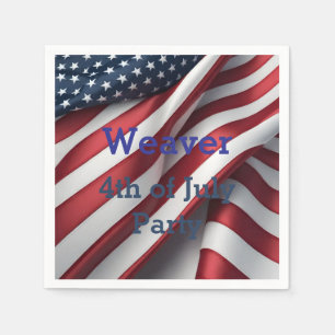 Personalised 4th of July Party Napkin