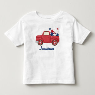 Personalised 4th of July Pick Up Truck T Shirt
