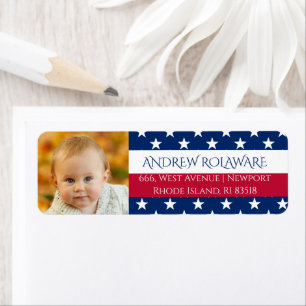 Personalised 4th of July Return Address