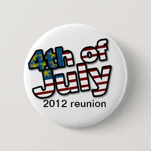 Personalised 4th of July Reunion Pin
