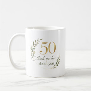 Personalised 50 Things We Love About Mum Coffee Mug