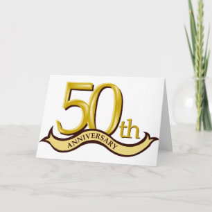 Personalised 50th Anniversary Gift Card
