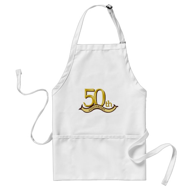 Personalised 50th Anniversary Gift Standard Apron (Front)