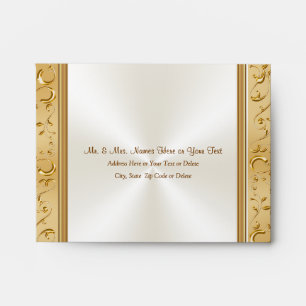 Personalised 50th Anniversary RSVP Card Envelopes