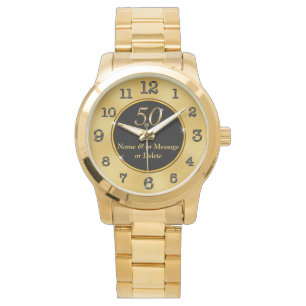 Personalised 50th Birthday Gift Ideas Women or Men Watch